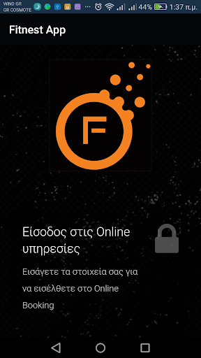 Android application Fitnest App screenshort