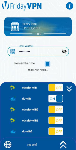 Android application FridayVPN screenshort
