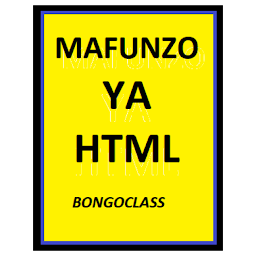 Icon image mafunzo ya html kwa kiswahili