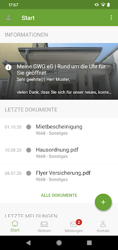 Meine GWG eG Screen 2