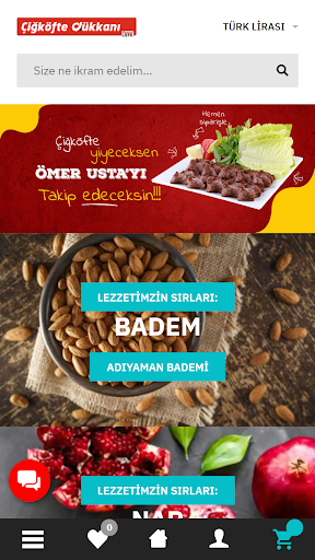 Android application Çiğköfte Dükkanı screenshort
