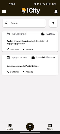 iCityApp Screen 3