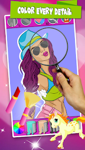 Screenshot 5 Beauty Coloring Pages Game android