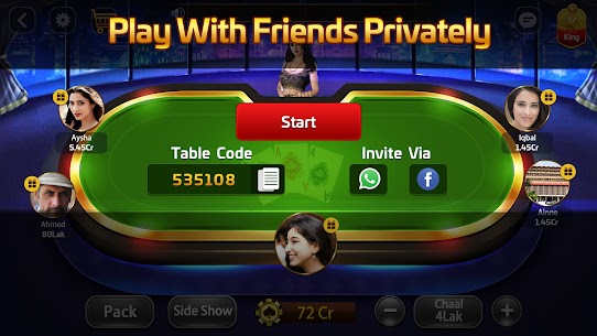 Taash Gold – Teen Patti Rung 3 Patti Poker Game MOD APK 5