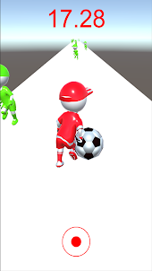 3D soccer football stickman
