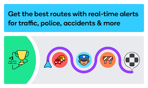 Driving directions, live traffic & road conditions updates - Waze