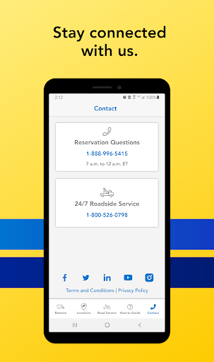 Screenshot of Penske Truck Rental