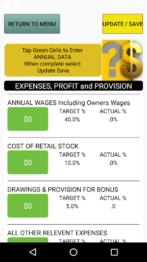 Pricing Your Service Screen 2