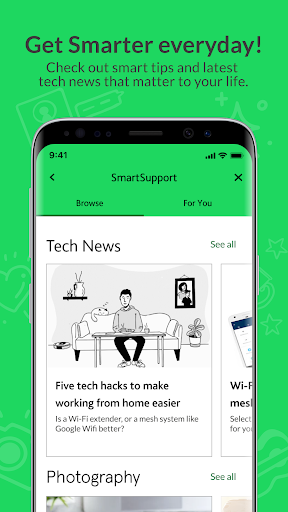 Android application SmartSupport for StarHub screenshort