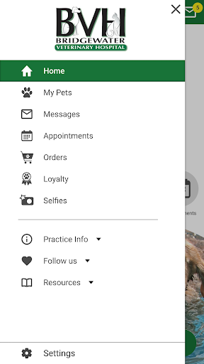 Bridgewater Vet Hospital Screenshot