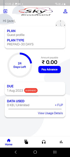 Sky Broadband India Screen 2