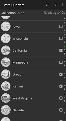 Android application State Quarters screenshort