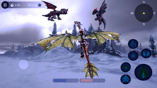 魔法の ドラゴン フライト シミュレーター 飛行 悪魔 3D