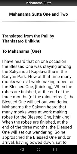 Buddhism: Mahanama Sutta Screen 2
