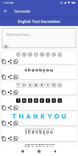 Decorate -texts and images Screen 3