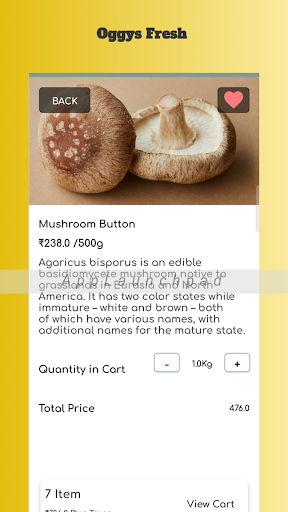 Android application Oggys Daily Fresh screenshort