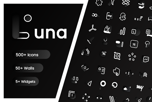 Android application Luna icon pack screenshort
