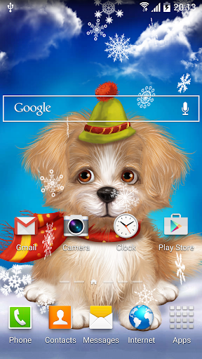 Cute Puppy Live Wallpaper Screen 2
