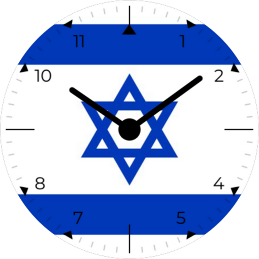 Android application Israel Analog Watch Face screenshort