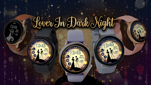 Android application Lover In Dark Night -Watchface screenshort