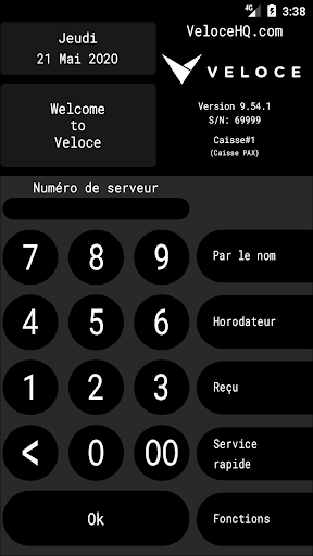 Veloce POS Screen 2