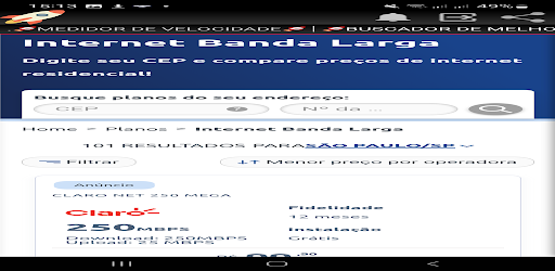 Medidor de Velocidades Wi Fi Screen 2