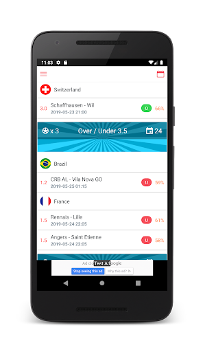 Android application Over / Under 3.5 Bet of the Da screenshort