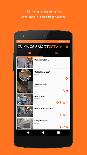 Android application Kings SmartCCTV screenshort