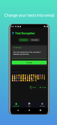 Android application TextMoji screenshort
