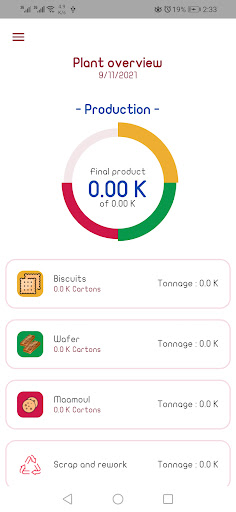 Android application Factory Tracker screenshort