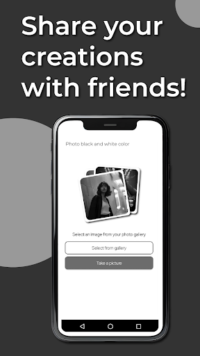 Photo black and white color Screen 3