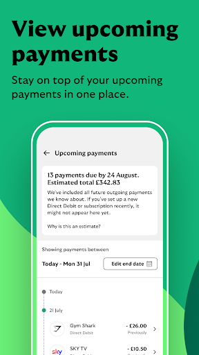 Screenshot of Lloyds Mobile Banking