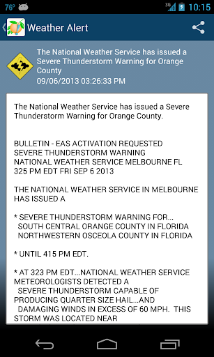 OCFL Alert Screen 2