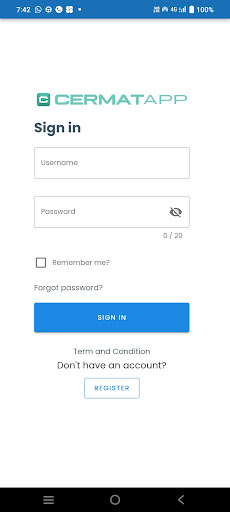 Android application CermatApp screenshort