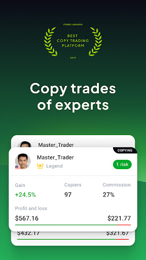 Android application Octa Copy: copy trading app screenshort