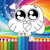 coloring game for gumball-draw icon