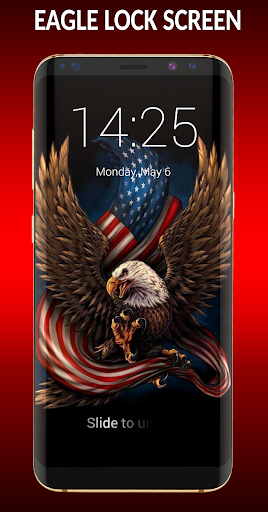 Android application Eagle Lock Screen & Wallpapers screenshort
