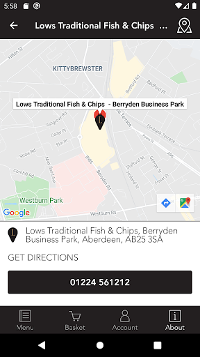 Lows Traditional Fish and Chip Screen 2