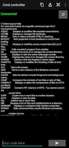 Android application Remote PC | Cmd Controller screenshort