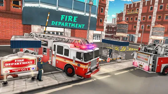 Fire Truck Games：911 Rescue
