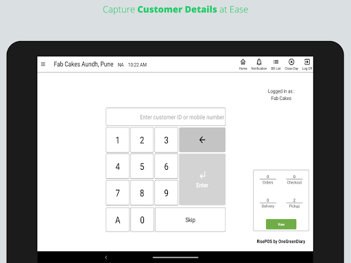 Android application Rise POS Point of Sale Billing screenshort