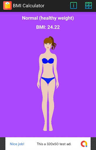 BMI Calculator Screen 2