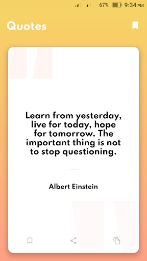 Android application Inspiring Quotes screenshort