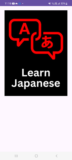Android application Learn Japanese 101 screenshort