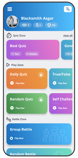 Android application Quizdo screenshort
