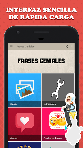 Android application Frases Geniales screenshort