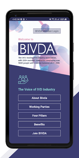 Android application BIVDA screenshort
