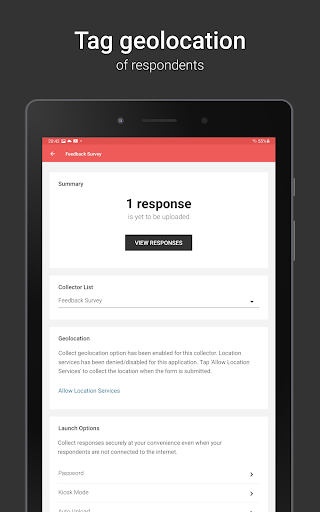 Screenshot of Zoho Survey - Offline Survey