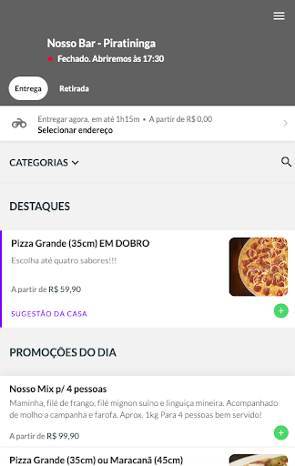 Android application Nosso Bar - Piratininga screenshort