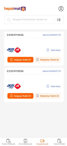 Android application HepsiMat screenshort